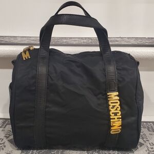 Vintage Moschino Redwall Made in Italy Boston Satchel Bag